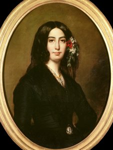 Porträt der Schriftstellerin George Sand (Aurore Dupin, Baronne Dudevant) von Auguste Charpentier