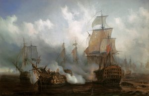 Die Redoutable in der Schlacht von Trafalgar, 21. Oktober