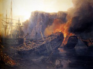Abend der Schlacht von Navarino