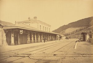Bahnhof Tarare, Blick von den Gleisen von Auguste Hippolyte Collard