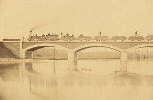Linie von Villenueve-Saint-Georges nach Montargis, Viadukt über den Loing (nahe Montargis) von Auguste Hippolyte Collard