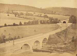 Viadukt über Le Rhims, nahe dem Krankenhaus von Auguste Hippolyte Collard