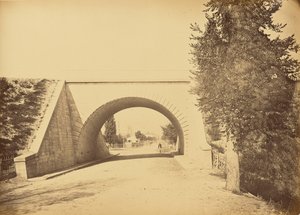 Viadukt auf der Route von Lyon nach Montbrison in Montbrison von Auguste Hippolyte Collard