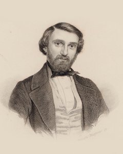 Porträt des Komponisten Giuseppe Verdi 1813-1901, ca. 1850