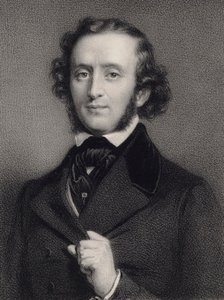 Porträt des Pianisten und Komponisten Felix Mendelssohn Bartholdy 1809-1847 von Auguste Lemoine