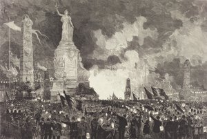 14. Juli. Beleuchtung des Place de la République, 1883