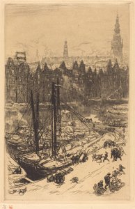 Amsterdam von Victoria Hotel aus gesehen