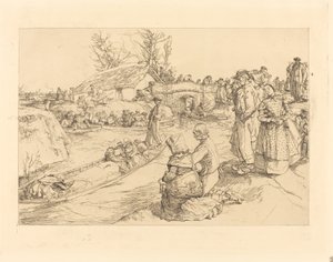 Beerdigung im Vendeen-Moor von Auguste Lepere