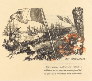 Widmungsseite, veröffentlicht 1900 von Auguste Lepere