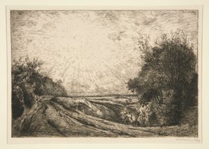 Die Straße von La Houssoye (Crevecoeur-le-Grand)