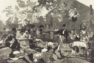 Le Cabaret du Coq de Bruyère im Bois de Meudon, 1888 von Auguste Lepere