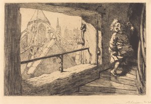 Die Dächer von Saint-Severin von Auguste Lepere