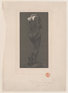 Nackte Statue, von hinten gesehen, ca. 1902