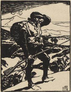Blick auf die Rheinebene von Auguste Lepere