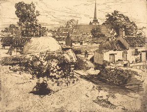 Ansicht von St.-Jean-de-Mont, Vendée, 1892 von Auguste Lepere