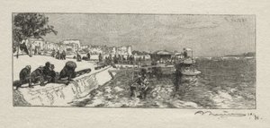 Anlegestelle in Bercy von Auguste Louis Lepère