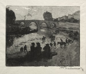 Die Tränke an der Pont Marie