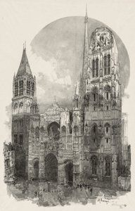 Rouen Illustré: Die Kathedrale von Rouen von Auguste Louis Lepère
