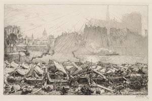 Der große Apfelmarkt von Auguste Louis Lepère