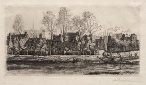 Amiens, die Ufer der Somme von Auguste Louis Lepère