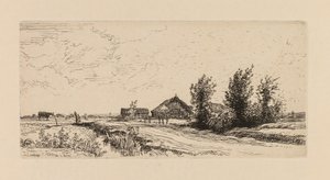 Auguste Lepère: Der kleine Kuhhirte von Auguste Louis Lepère