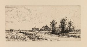 Auguste Lepère: Le petit gardeur de vaches von Auguste Louis Lepère