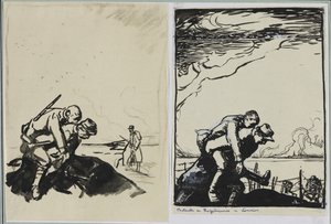 Schlacht von Rozelieures in Lothringen, 1914 von Auguste Louis Lepère