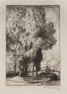 Bourrine dans les Peupliers, 1911 von Auguste Louis Lepère