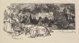 Wald von Fontainebleau: Mutter Pichards Kantine, 1890