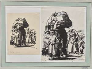 Flüchtlinge von Auguste Louis Lepère
