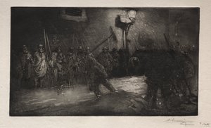 Der Ruf der Nachtkehrer von Auguste Louis Lepère