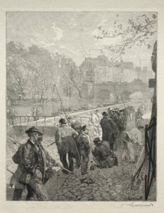 Die Schleuse von La Monnaie von Auguste Louis Lepère