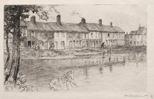 Der Teich der Wiese, Crèvecœur von Auguste Louis Lepère