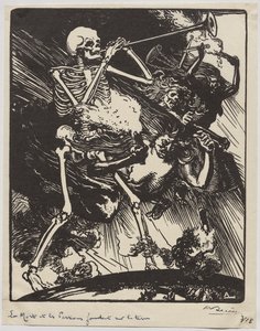 Der Tod und die Leidenschaften, die auf die Erde herabsteigen