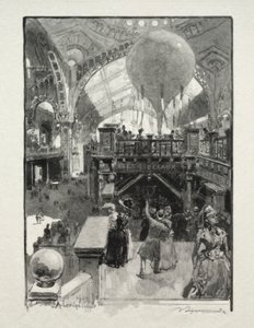 Der Palast der freien Künste, Innenansicht von Auguste Louis Lepère
