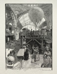 Le Palais des Arts Liberaux, Innenansicht von Auguste Louis Lepère