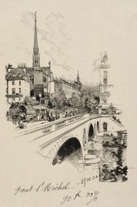 Die Pont Saint-Michel von Auguste Louis Lepère