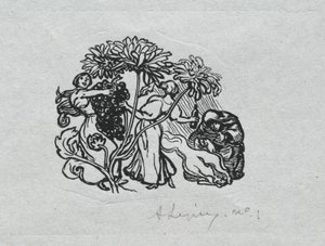 Pariser Almanach, 1897: Schlussstück, Herbst, 1897 von Auguste Louis Lepère