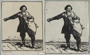 Russischer Bauer von Auguste Louis Lepère