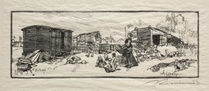 Das Kutschenhaus Le wagon-logement von Auguste Louis Lepère