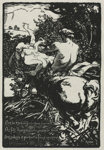 Der Zentaur von Auguste Louis Lepère