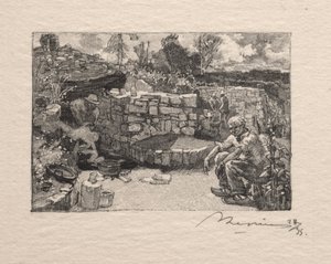 Eine Steinbruchhütte von Auguste Louis Lepère