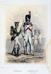 Grenadier und Schüler des 3. Regiments, 1859 von Auguste Raffet