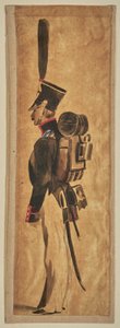 Studie einer Militäruniform: Infanterie von Auguste Raffet