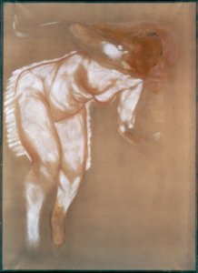 Studie zu einem sitzenden Akt von Auguste Renoir