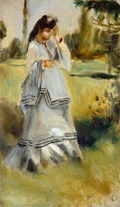 Frau in einem Park