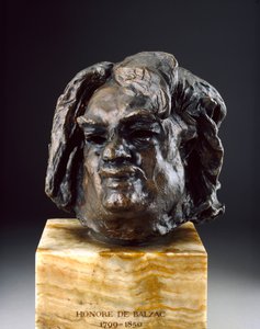 Balzac, Kopf vor der letzten Studie, ca. 1890er von Auguste Rodin