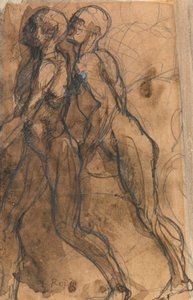 Die Schatten nähern sich Dante und Virgil von Auguste Rodin