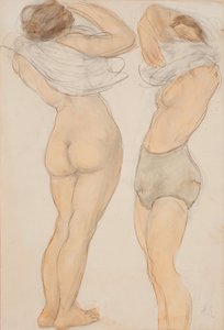 Zwei Figuren, n.d. von Auguste Rodin