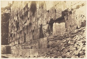 Jerusalem. Tempelbezirk, Westseite. Heit-el-Morharby von Auguste Salzmann